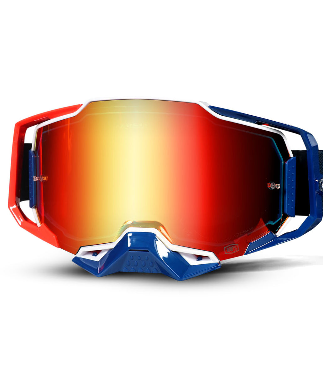 ARMEGA ONYX GOGGLE RED/NAVY OSFM – Seven MX