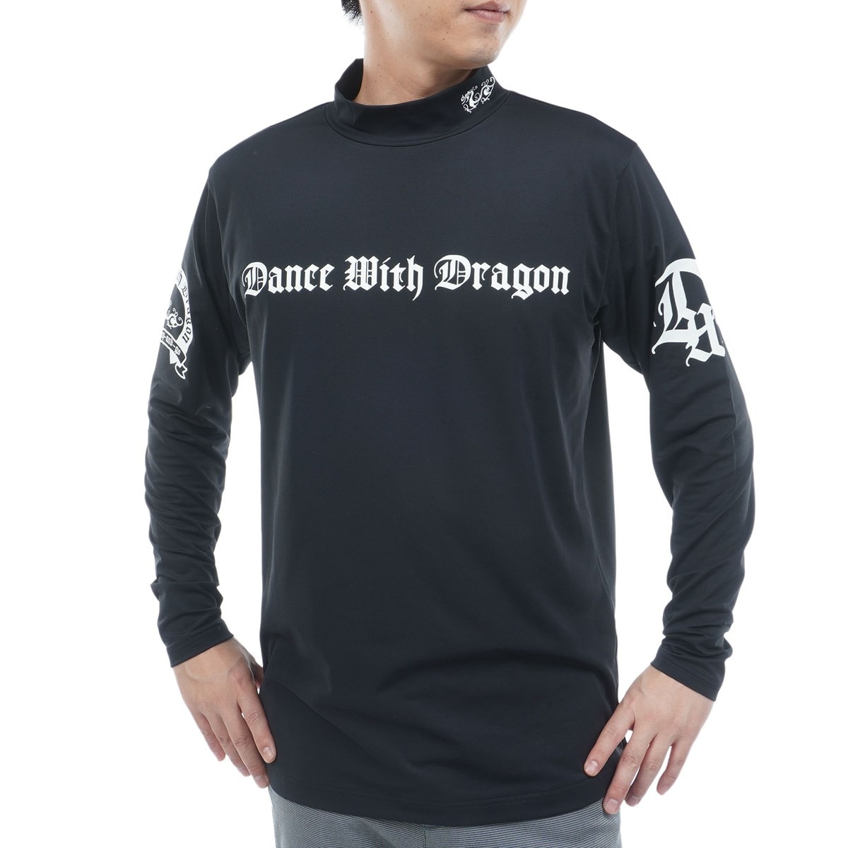 ストレッチ COCOTYECO天竺 長袖モックネックシャツ(長袖シャツ