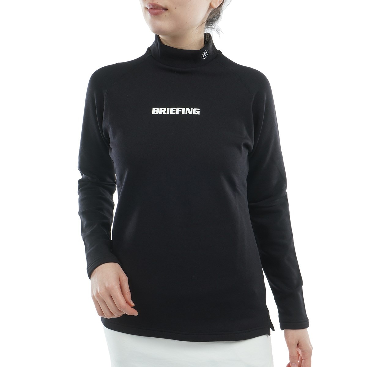 ストレッチ 裏起毛 ウォーム ハイネック長袖シャツ レディス(長袖