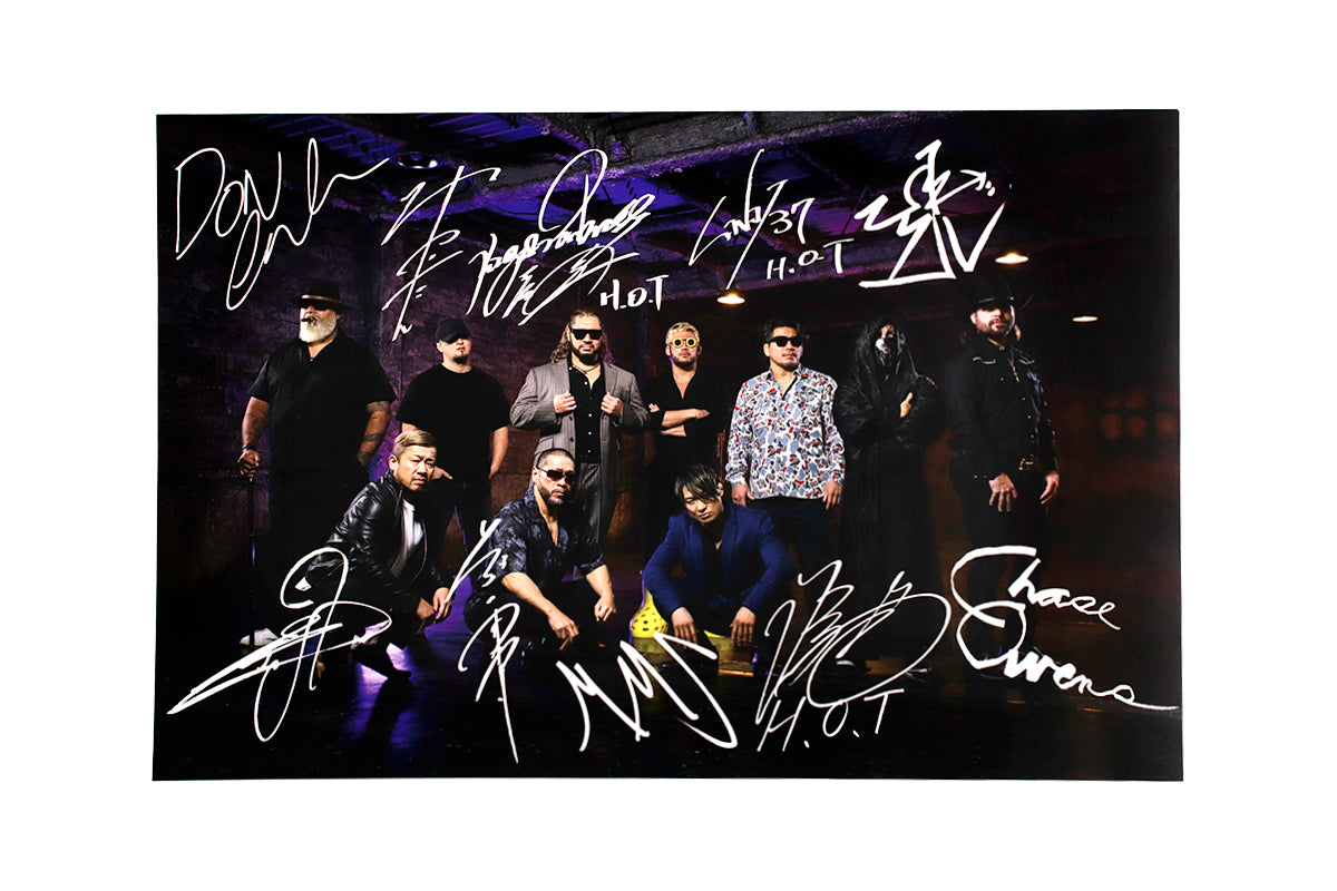 新日本プロレス ハウスオブトーチャー 直筆サイン入りポートレート A3