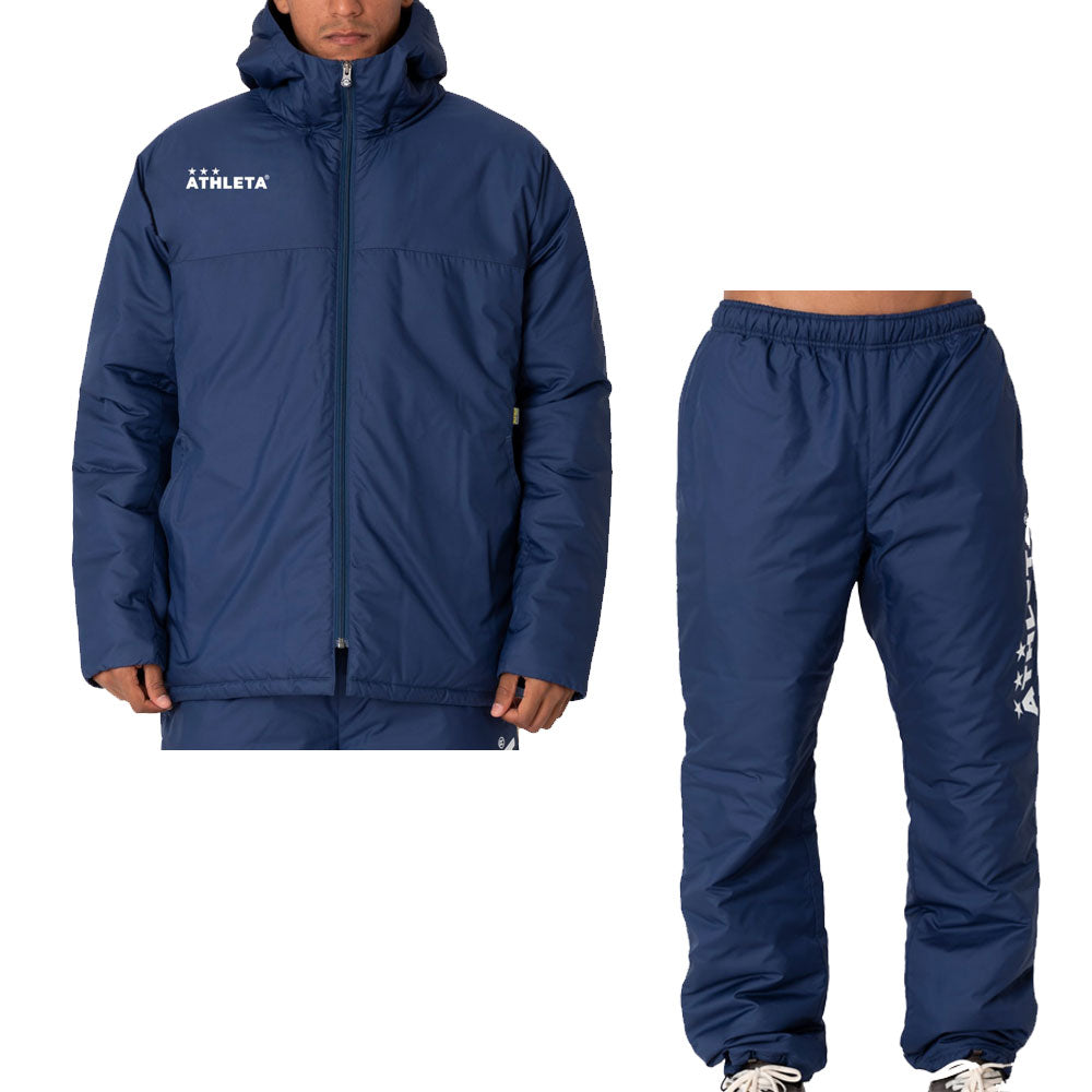 メンズ 中綿ハーフコート ＆ ロングパンツ 上下セット トレーニング