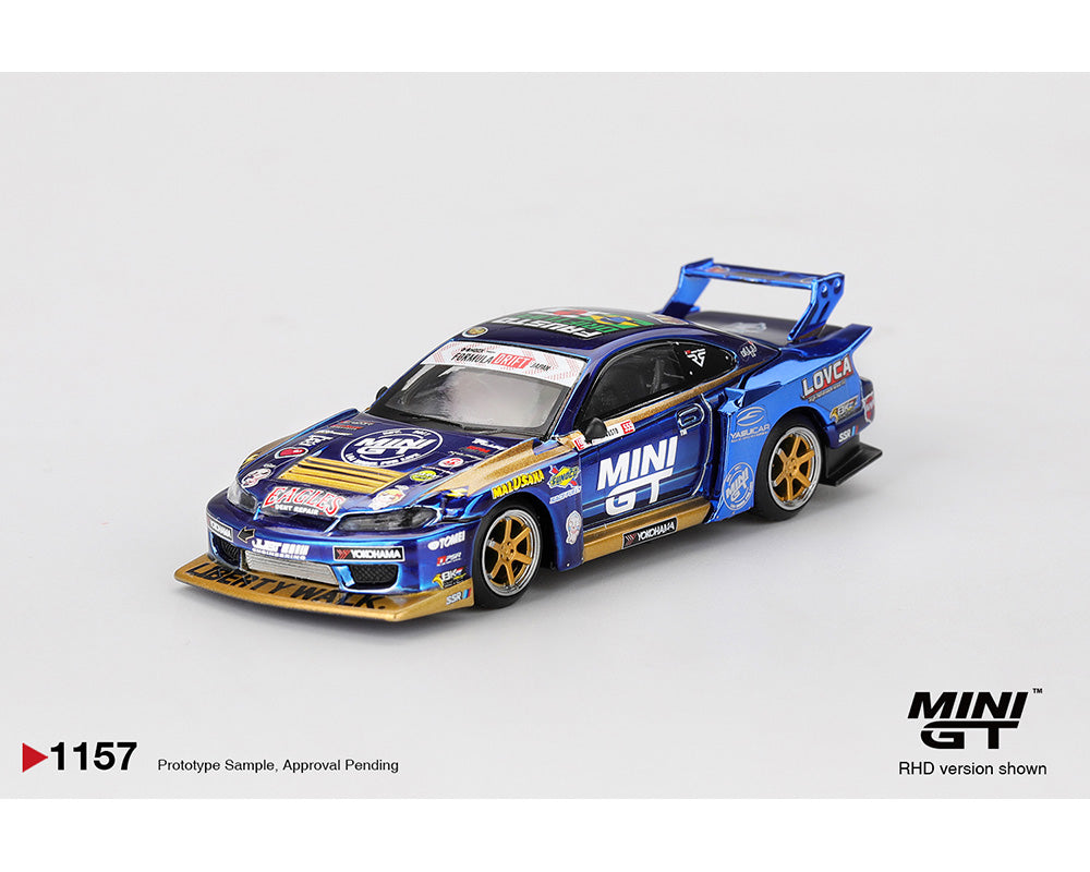 Mini GT 1:64 Nissan LB-Super Silhouette S15 SILVIA #555 Team MINI