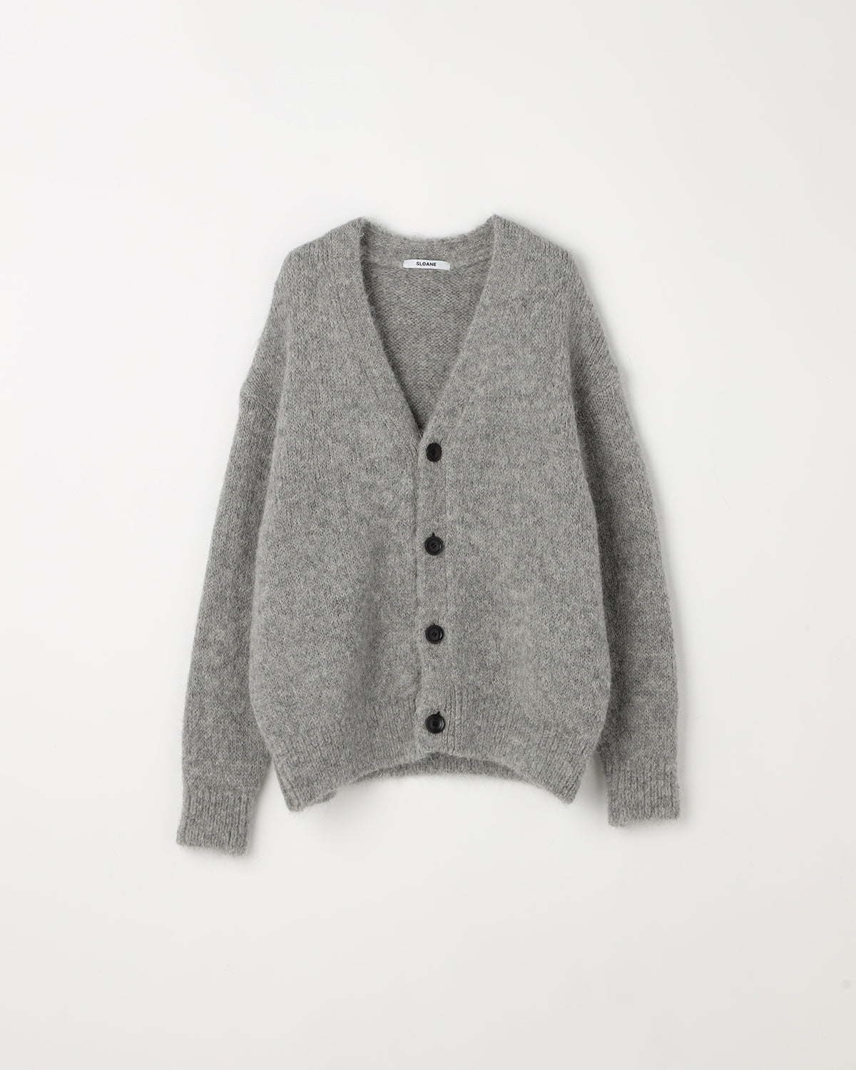 3G天竺 アルパカ×ウール Vネックカーディガン SL10W-980