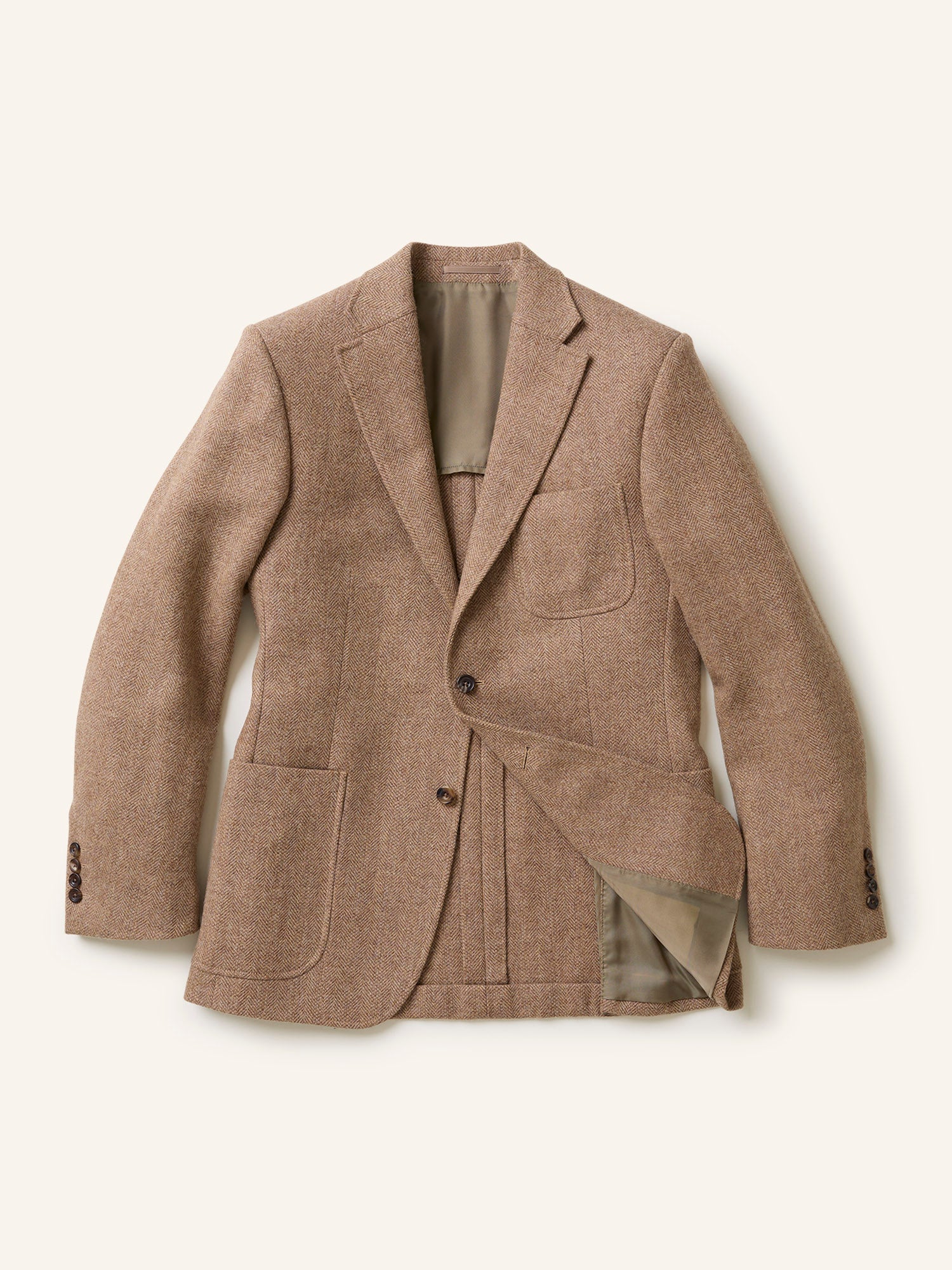 Bladen Gunton Shetland HB Tweed Jacket Camel