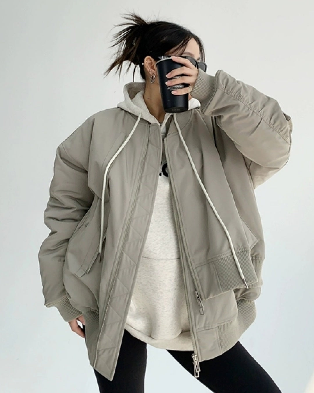 アシンメトリーダブルジップジャケット SL362 – THE SOL93