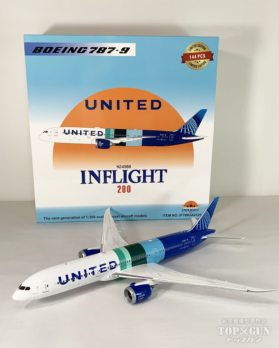 InFlight200 787-9 ユナイテッド航空 THE FUTURE IS SAF scheme N24988