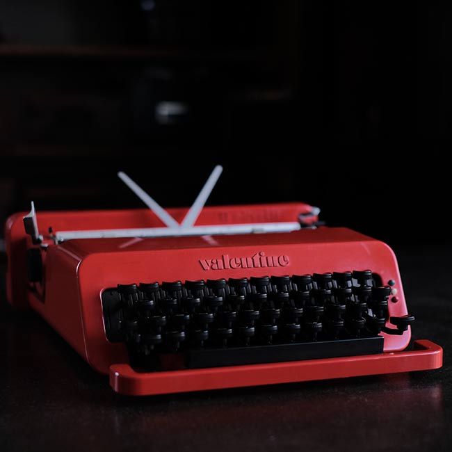OLIVETTI Valentine S タイプライター インクリボン交換済み 訳あり
