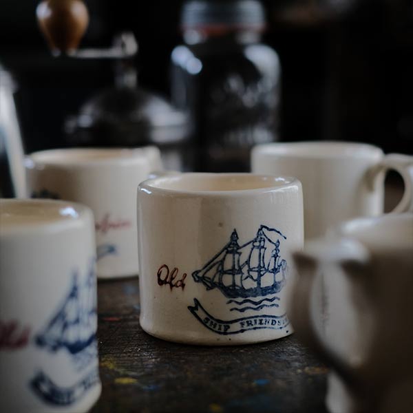 Old Spice Hull Pottery シェービングマグ 1940～1950年代 – zakka