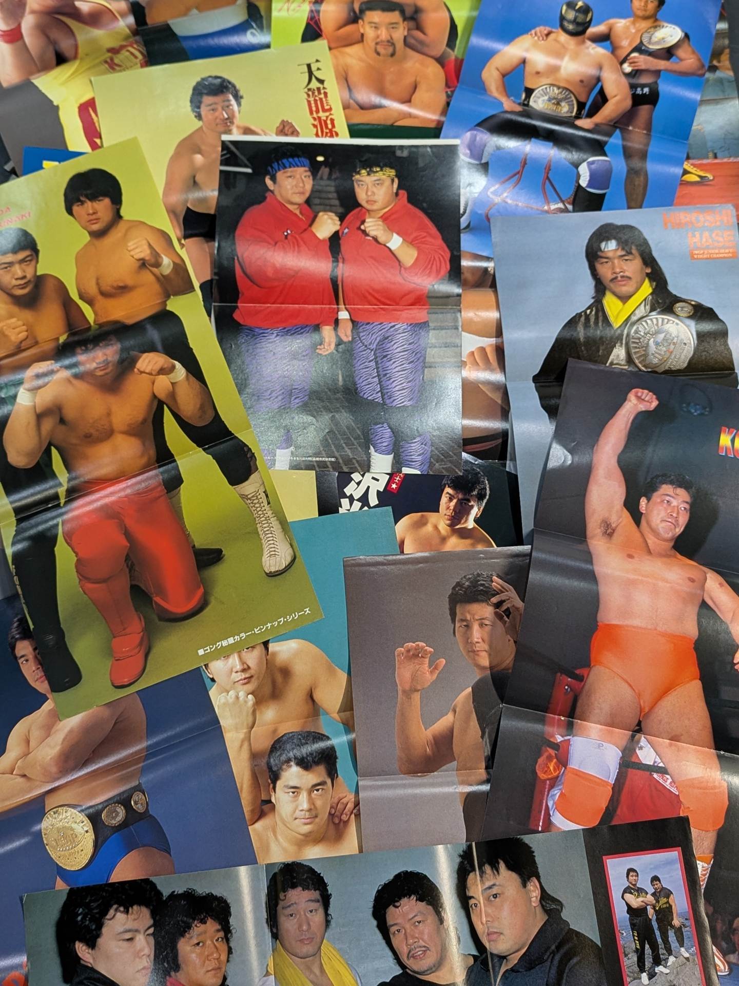 男子プロレスラー 雑誌付録ピンナップセット – 闘道館