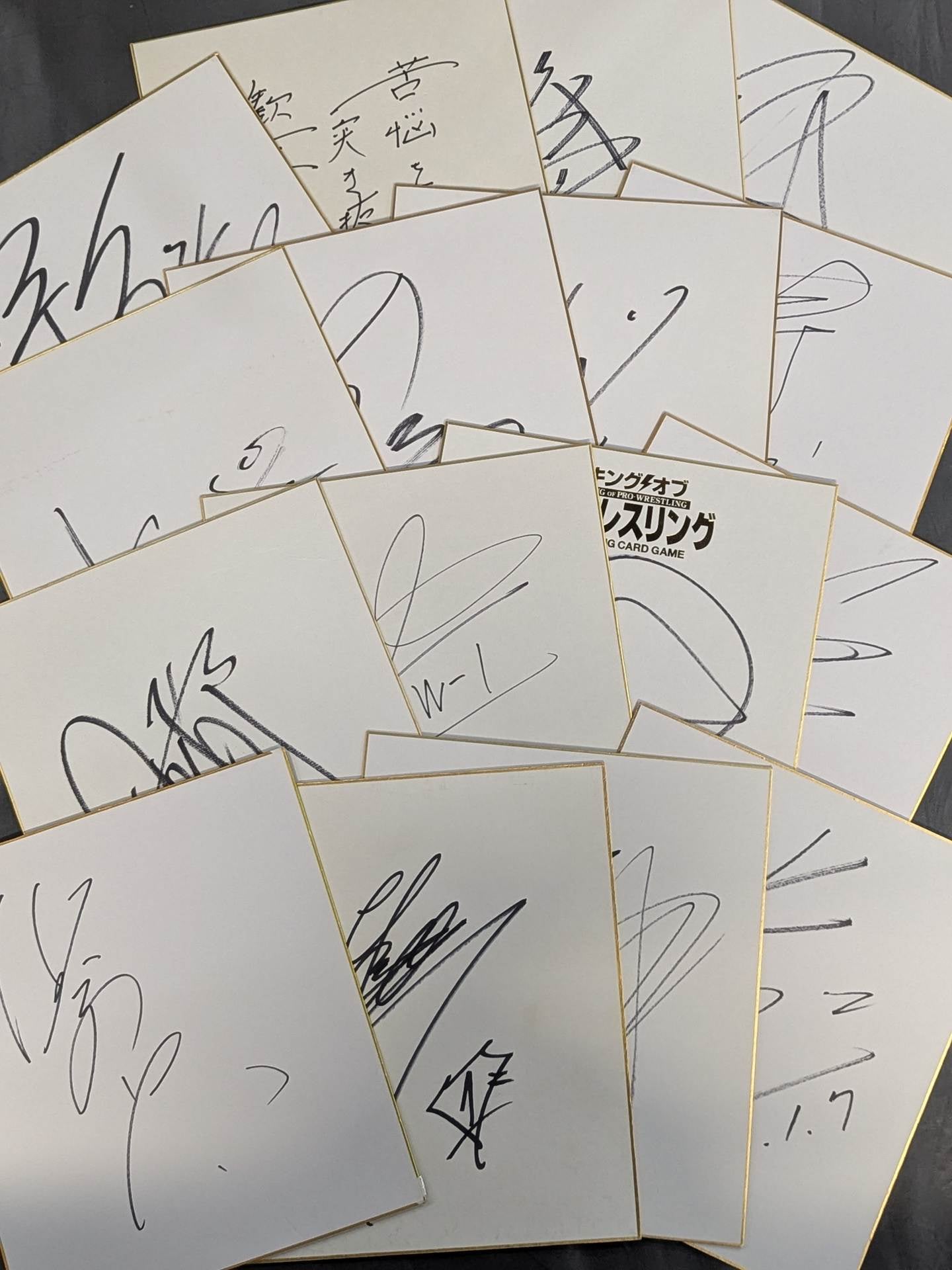 国内プロレスラー サイン色紙セット⑧ – 闘道館