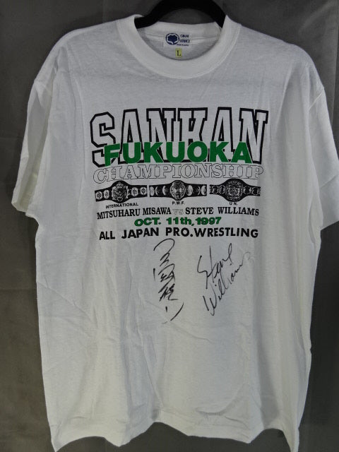 直筆Wサイン入り】OCT.11th.1997 三沢光晴vsスティーブ・ウィリアムスT
