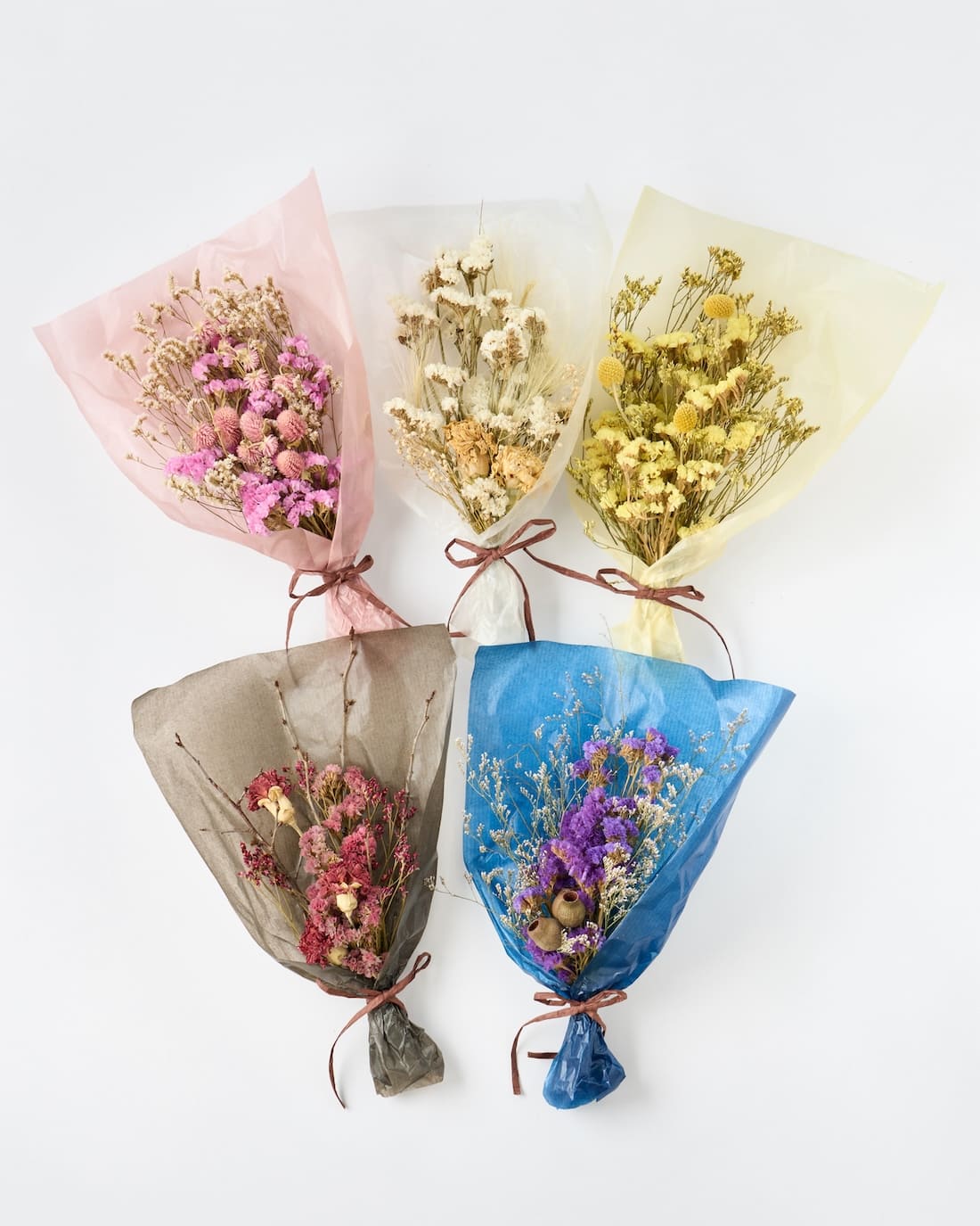 色とりどり・ドライフラワーのブーケ（ラッピング付）商品ページ - 土