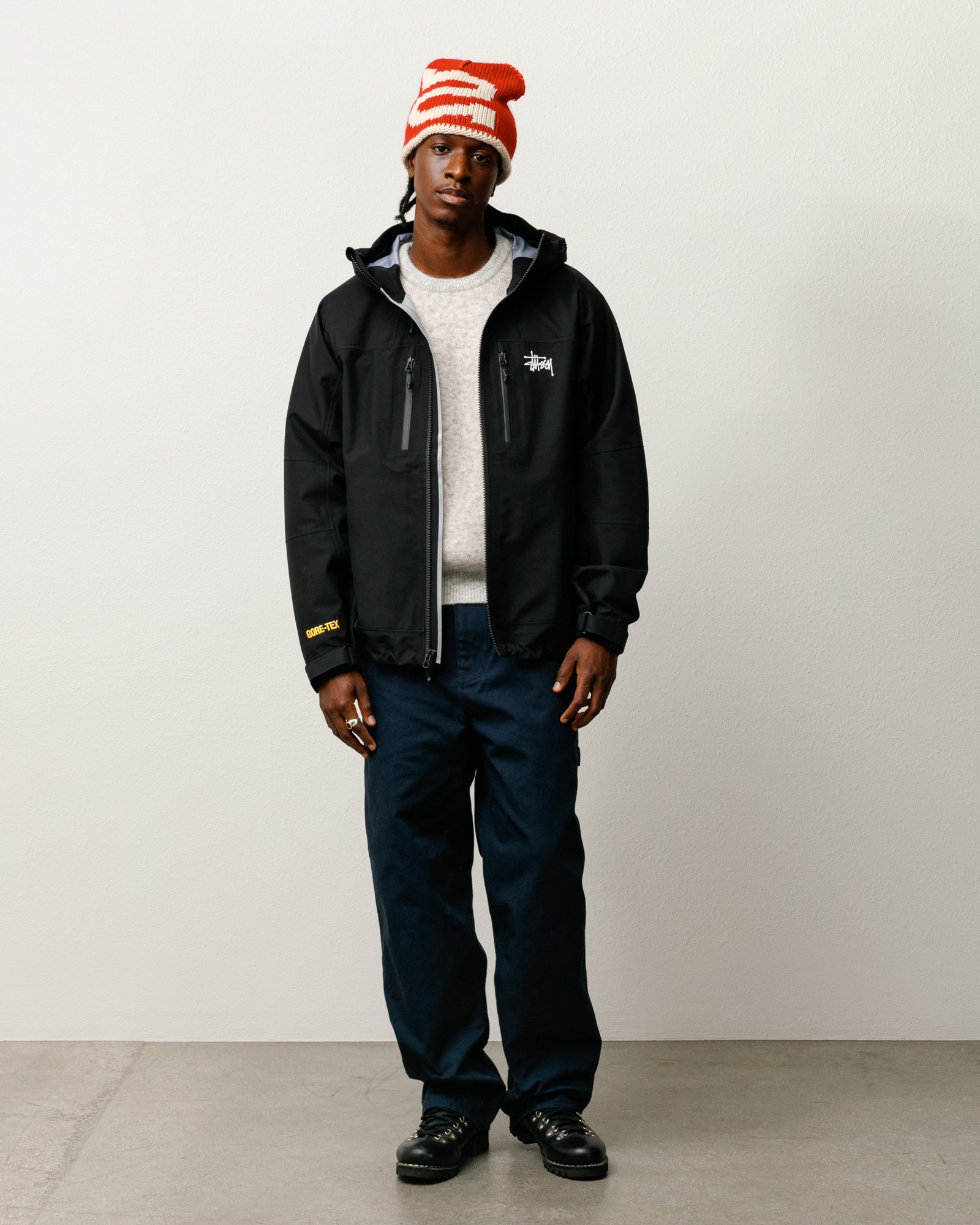 Gore-Tex® Guide Shell – Black | Outerwear | Stüssy UK