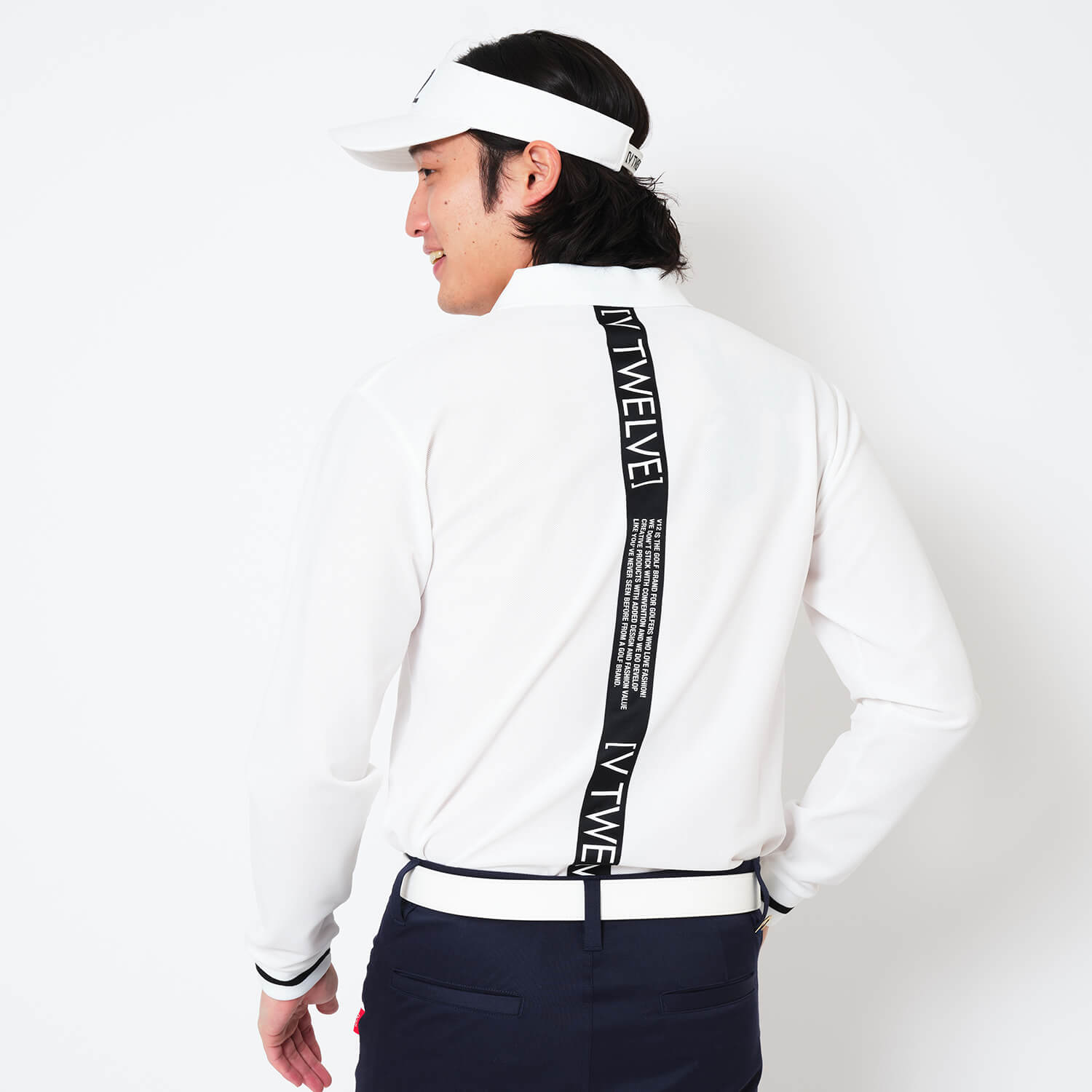 V12] ゴルフ メンズ ポロシャツ 吸水速乾 B/LINE L/S POLO | 【公式通販】