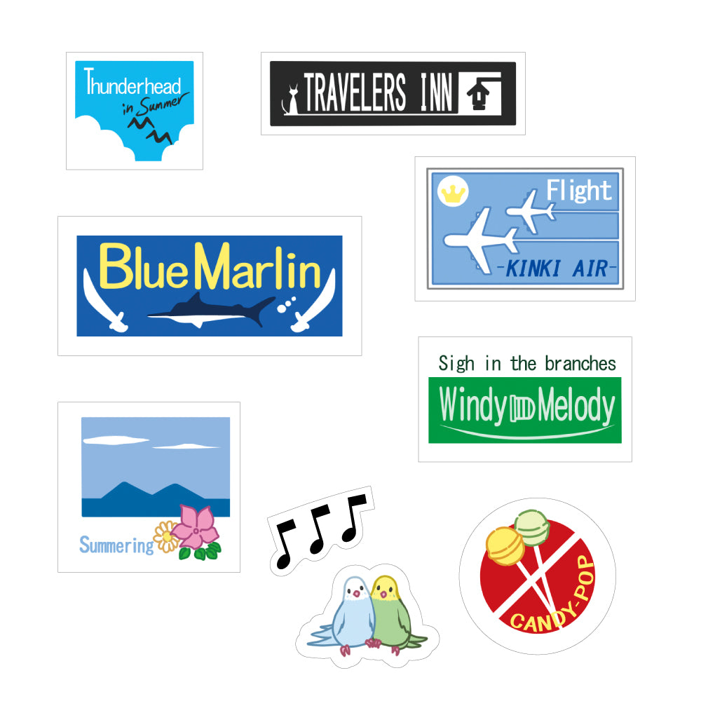 Summer Pockets RB 久島 鴎 スーツケースステッカーセット – VA STORE