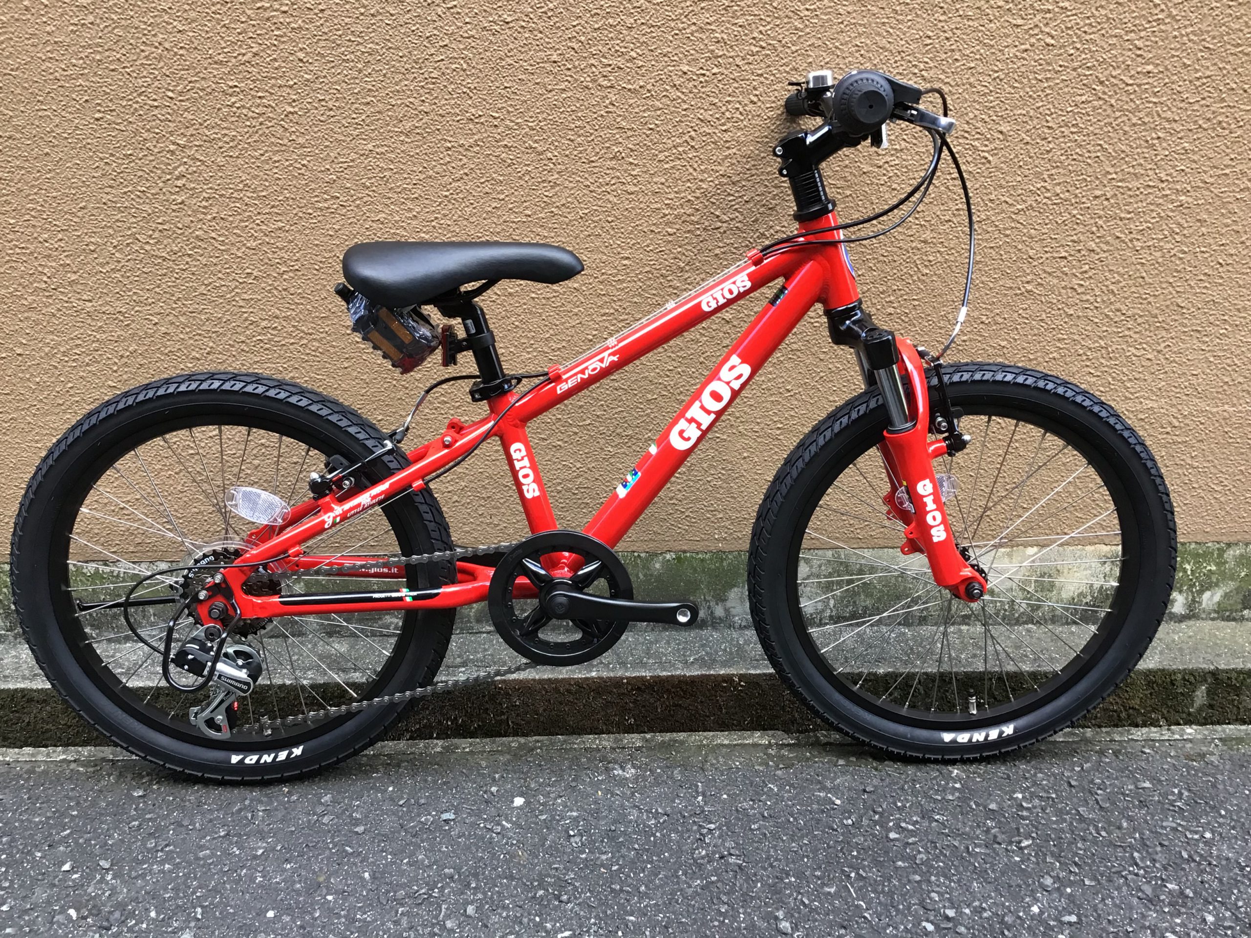 GIOS GENOVAL 260mm 20インチ レッド Vブレーキ | トモダサイクル 大阪