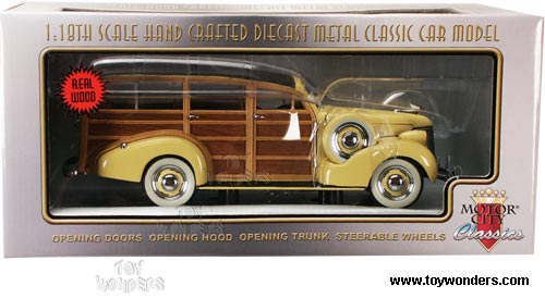 Motor City - Chevy Woody Wagon (1939, 1:18, Italian Cream) 70001