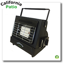 カリフォルニアパティオ カセットガスヒーター BBQグリル ブラック