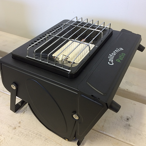 カリフォルニアパティオ カセットガスヒーター BBQグリル ブラック