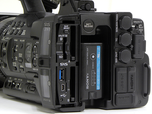 ソニーPXW-X180〜光学25倍ズームレンズ搭載のXDCAMハンディ