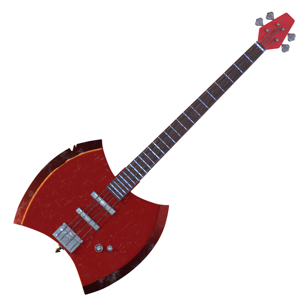 Marceline Bass Axe - 3D Print Model – Wireframe