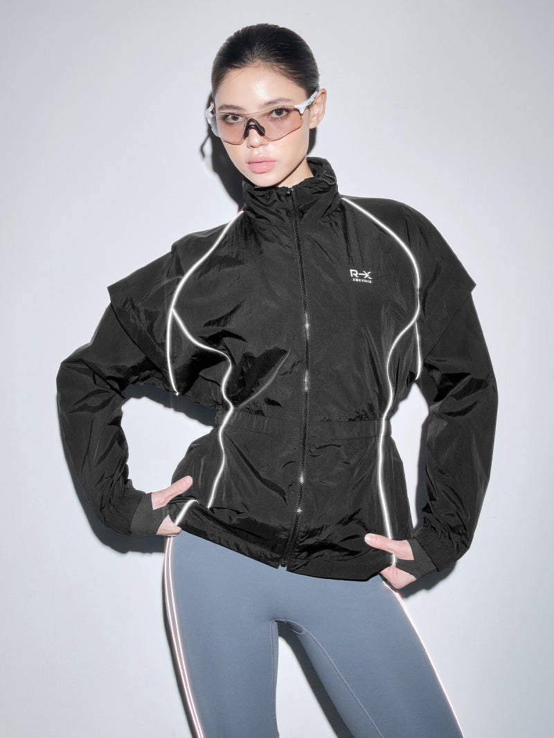 RX リフレクティブ パイピング入り ウィンドブレーカー