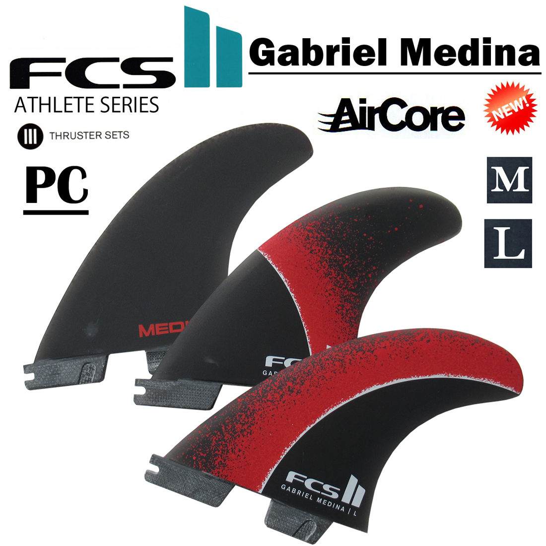 FCS2フィン Gabriel Medina（ガブリエル・メディーナ）シグネーチャー