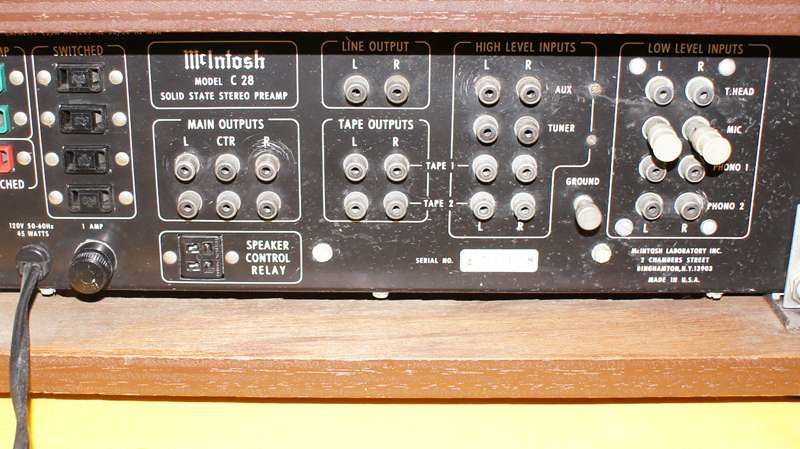 マッキントッシュ McIntosh C28 プリアンプ