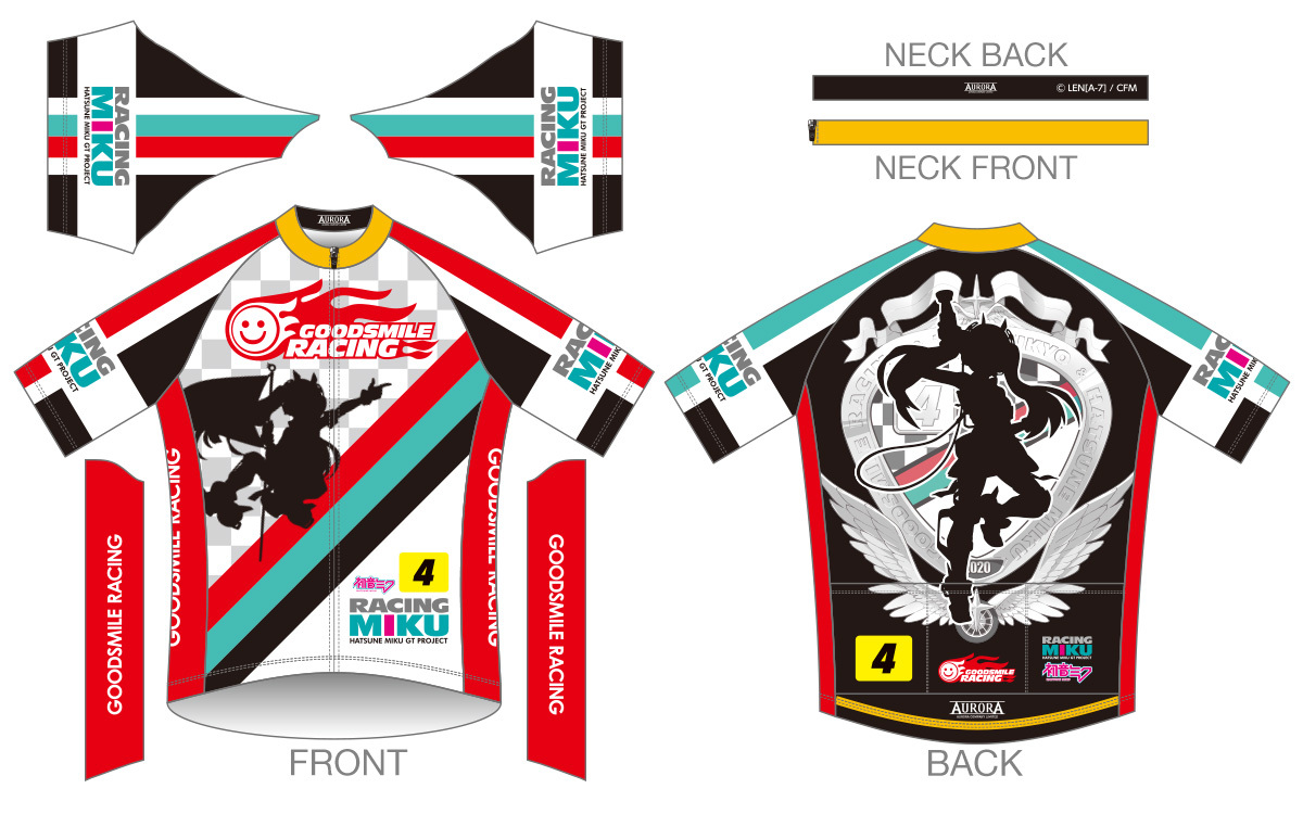 AURORA サイクルジャージ めんま サイズL AURORA サイクルジャージ