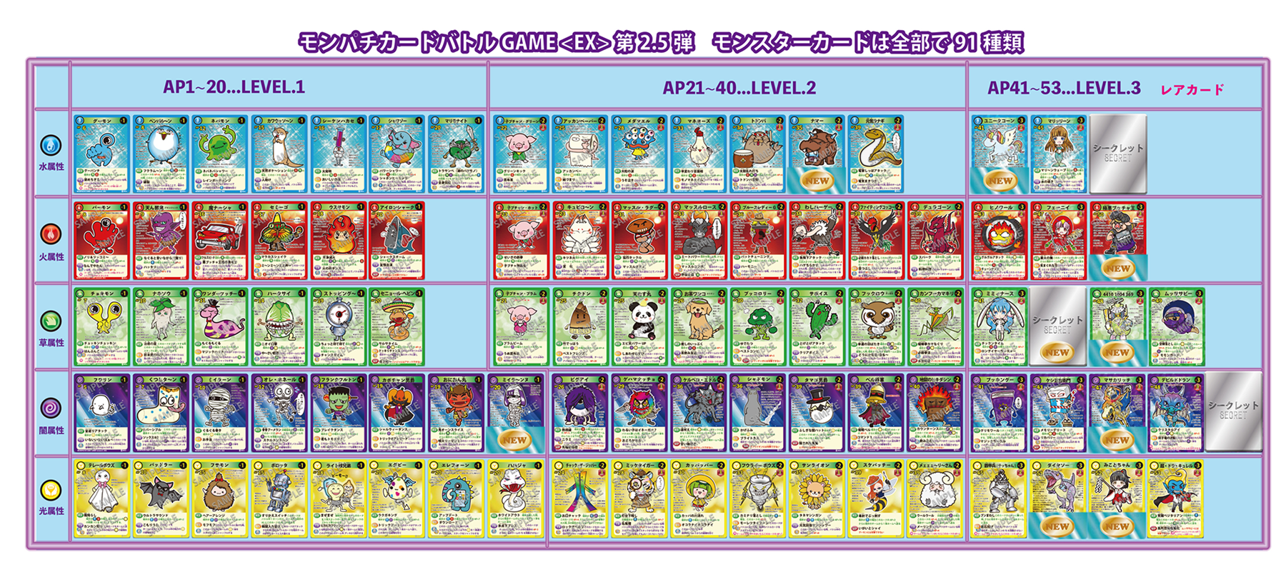 EX第2.5弾カードリスト｜株式会社ベル玩菓~東大阪のおもちゃメーカー