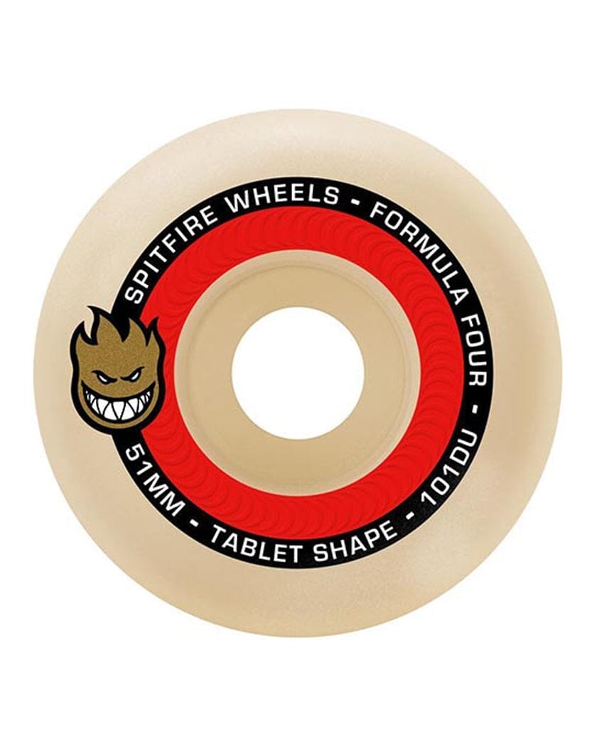 SPITFIRE FORMULA FOUR TABLETS 52MM 101D – Braille Skateboarding
