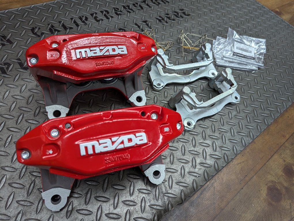 RX-7 FD3S 17インチ車用ブレーキに交換 (キャリパー塗装+ローター