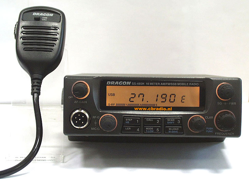 www.cbradio.nl: Picture and Specifications of the Dragon SS-485H