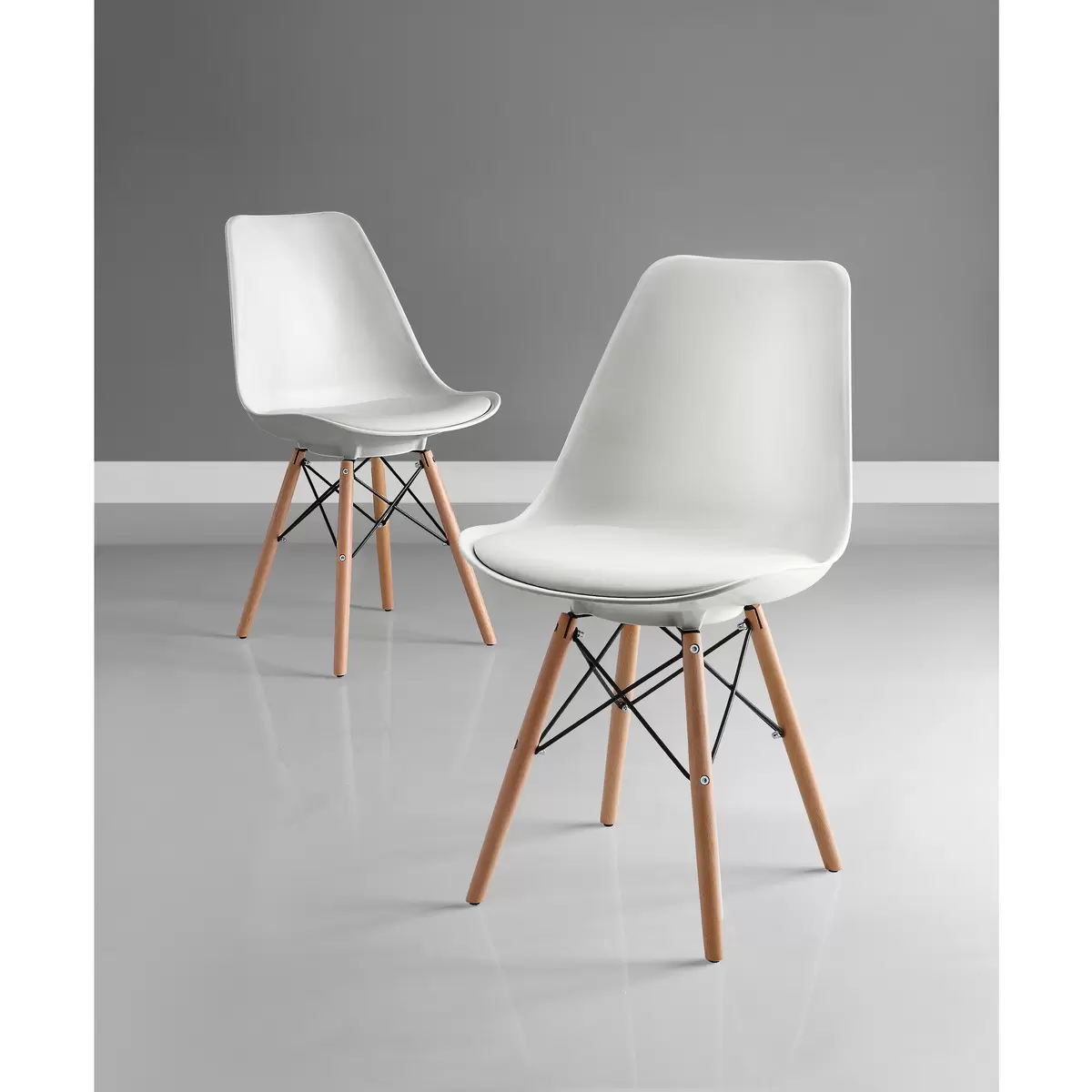 Bayside Furnishings アクセントチェアー 2脚セット ホワイト | Costco