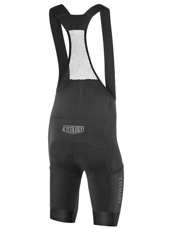 CYCOLOGY MEN'S CARGO BIB SHORTS BLACK | メンズビブショーツ
