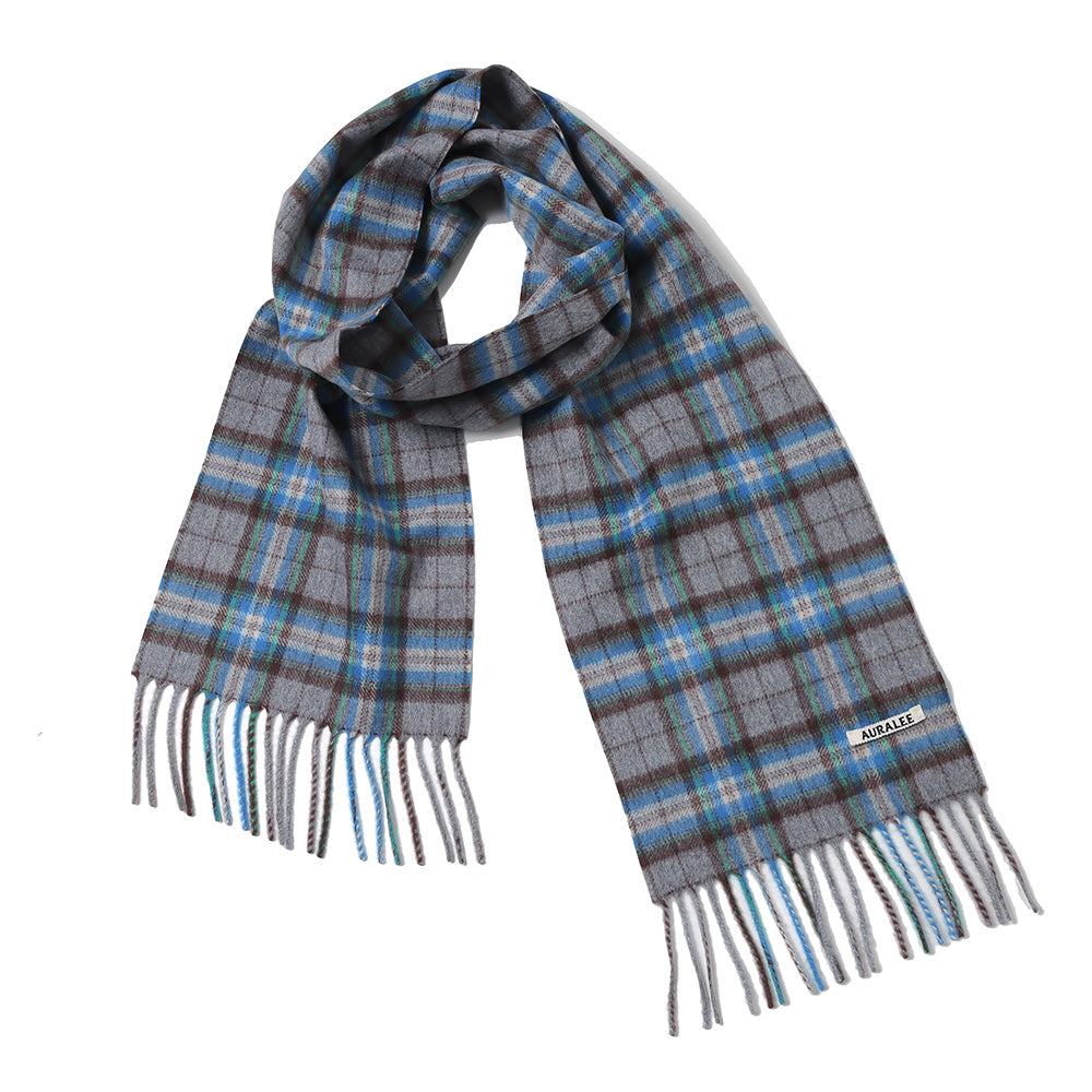 AURALEE(オーラリー)】CASHMERE CHECK STOLE (A23AM01CM) | AURALEE