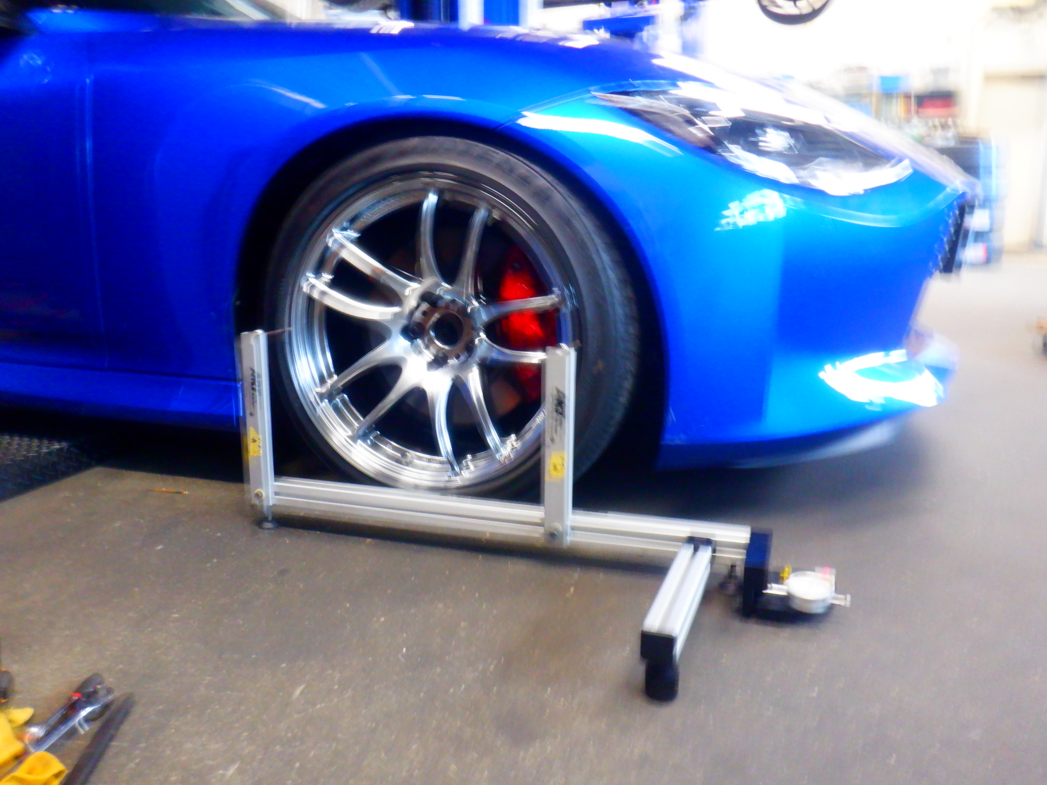 RZ34 オリジナル車高調 & WORK EMOTION CR Kiwami 取付 & R35 車検