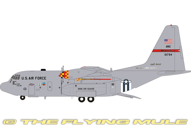 C-130 Hercules 1:200 Diecast Model - Inflight 200 IF-IF130OHANG001