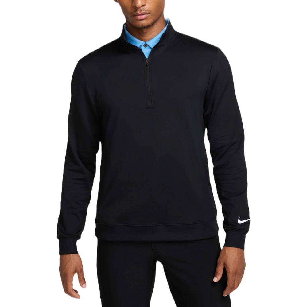 Nike Tour 1/2 Zip Golf Pullover Black/White - FA25 Men – Golfio