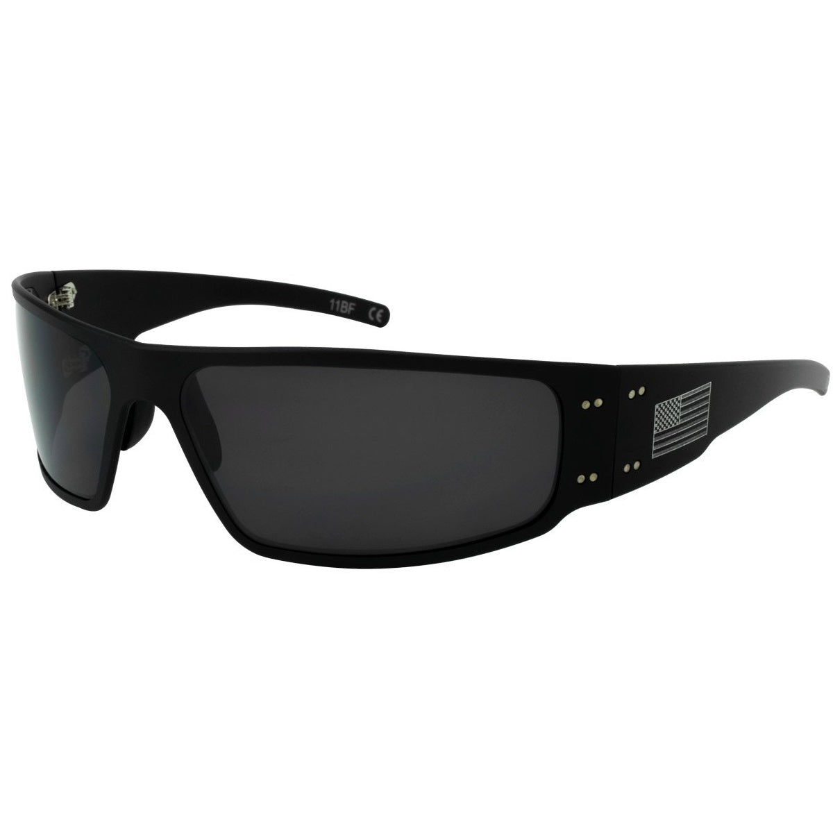 MAGNUM - BLACK / AMERICAN FLAG - SMOKE POLARIZED – GovEyewear
