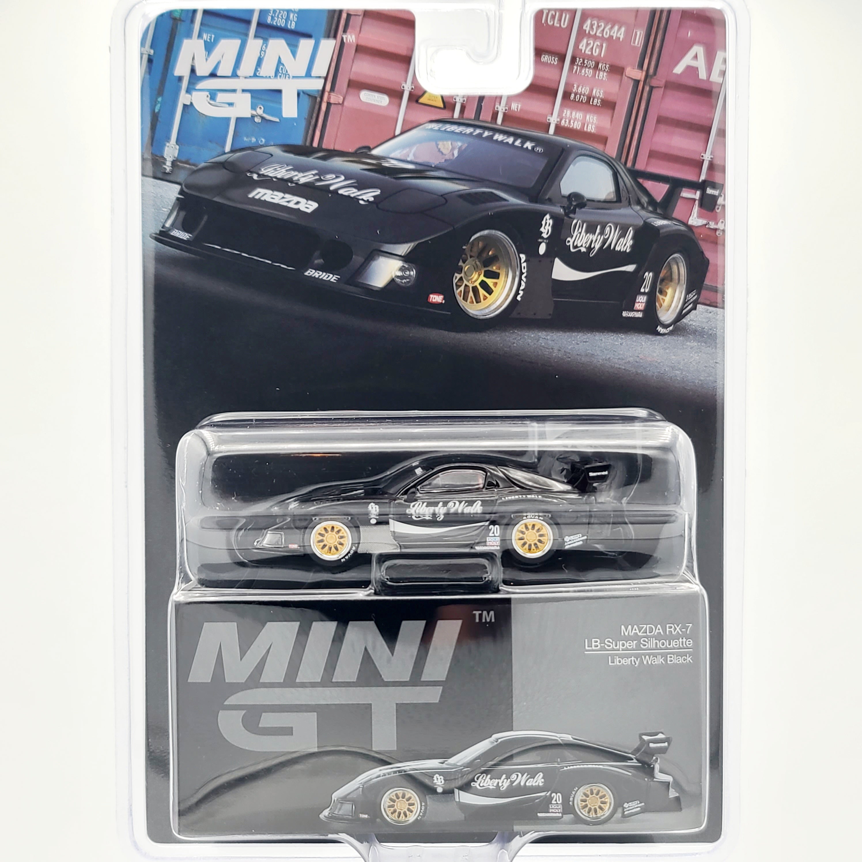 Mini GT Mazda RX-7 LB-Super Silhouette - 1:64 scale, Liberty Walk Blac