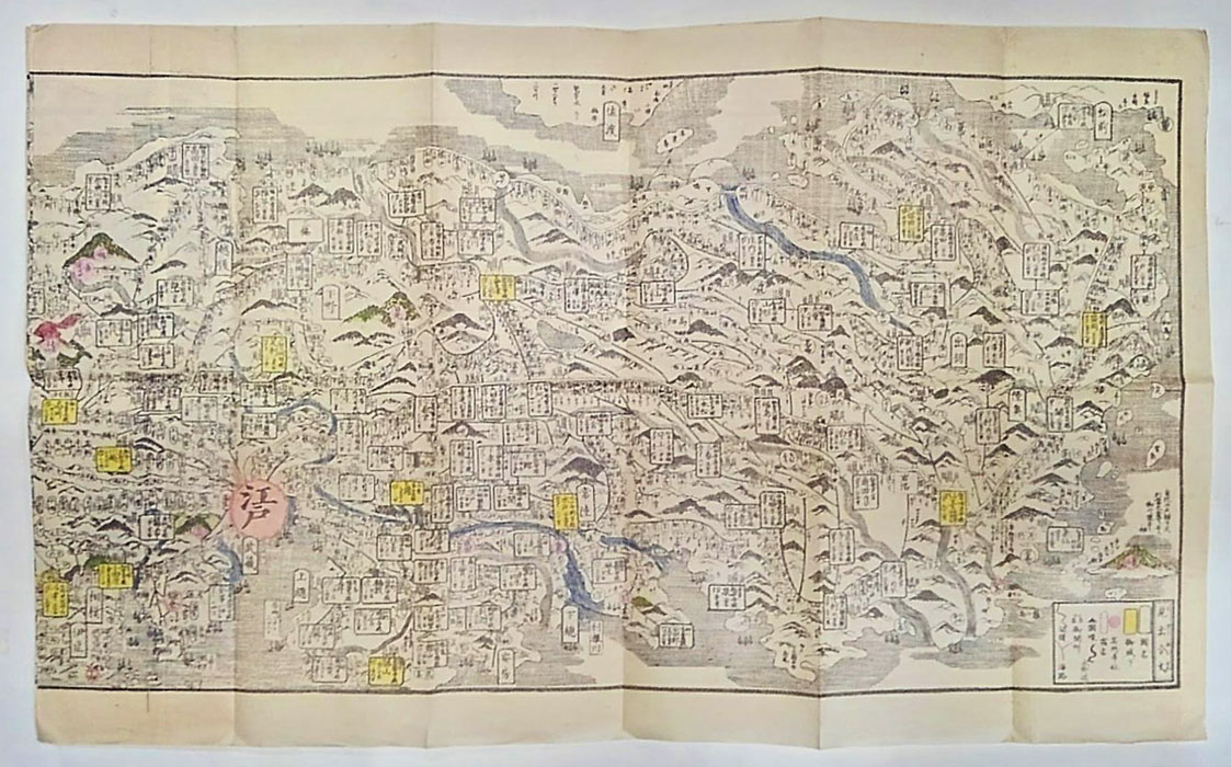 大日本道中細見記 友鳴松旭圖 復刻古地図(浪華友鳴松旭圖) / 岩森書店