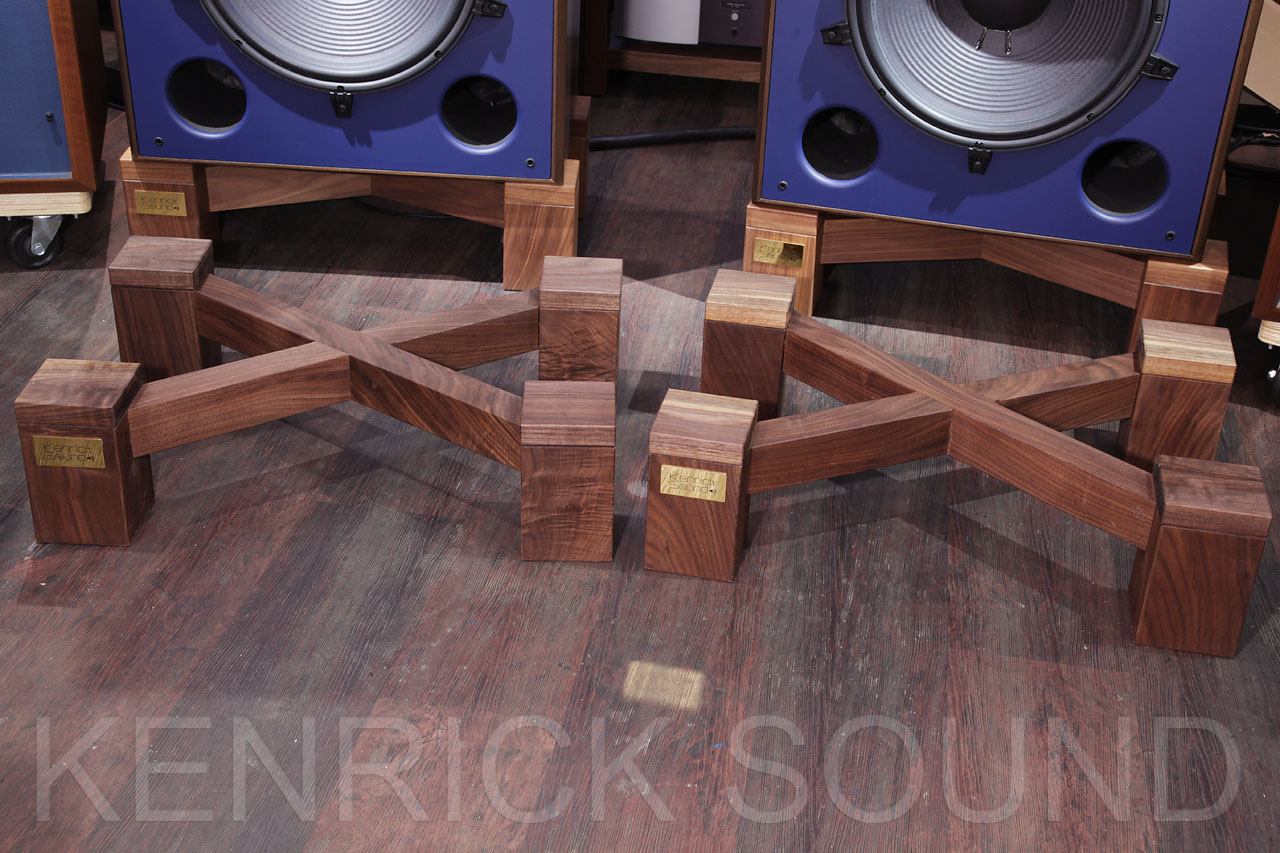JBL 4343, 4344, 4348用ウォールナット総無垢材スタンド新品ペア（2台