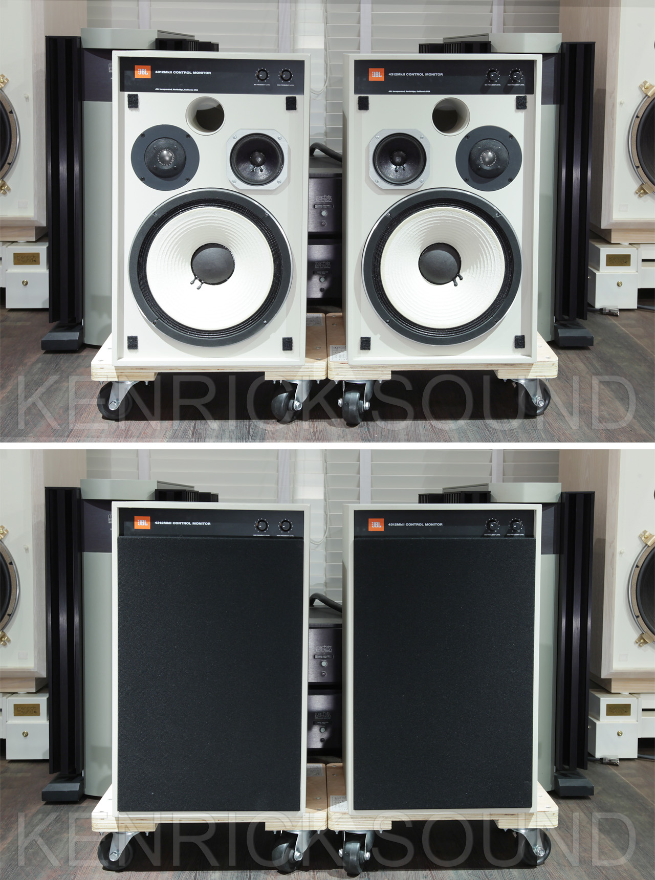 JBL 4312MK2(MKII) GY コンパクトモニタースピーカー美品・ペア