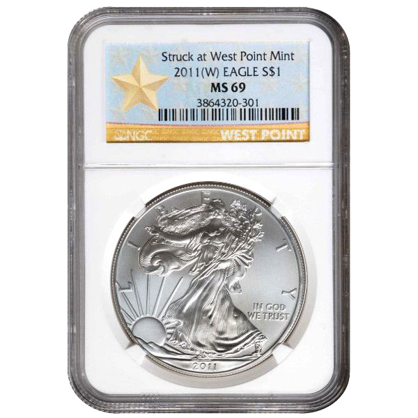Buy 2011 (W) American Silver Eagles (NGC MS69) | JM Bullion™
