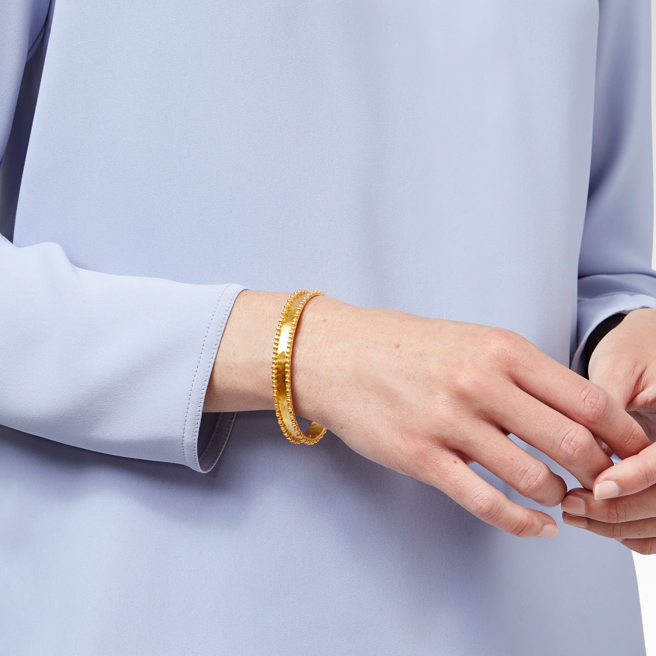 Marbella Gold Bangle Bracelet | Julie Vos