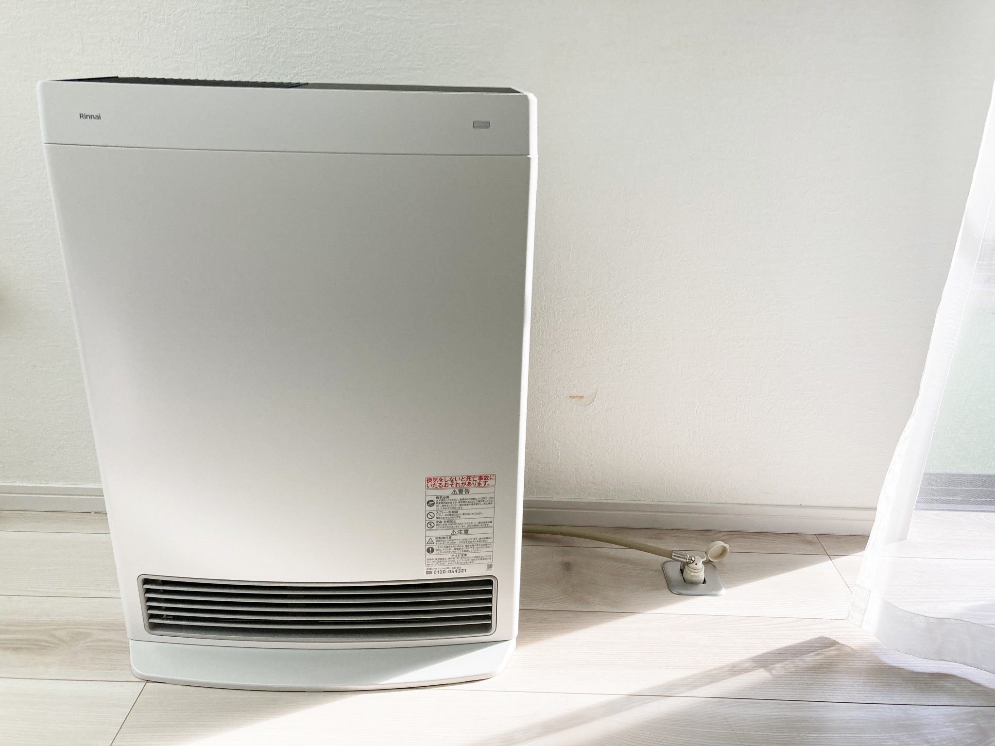 ファンヒーター・ガス栓増設工事