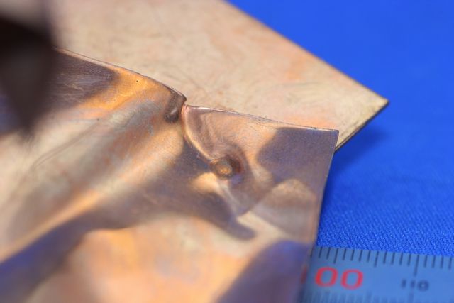 工作機械電極板 銅板のスポット溶接加工｜有限会社こだま製作所