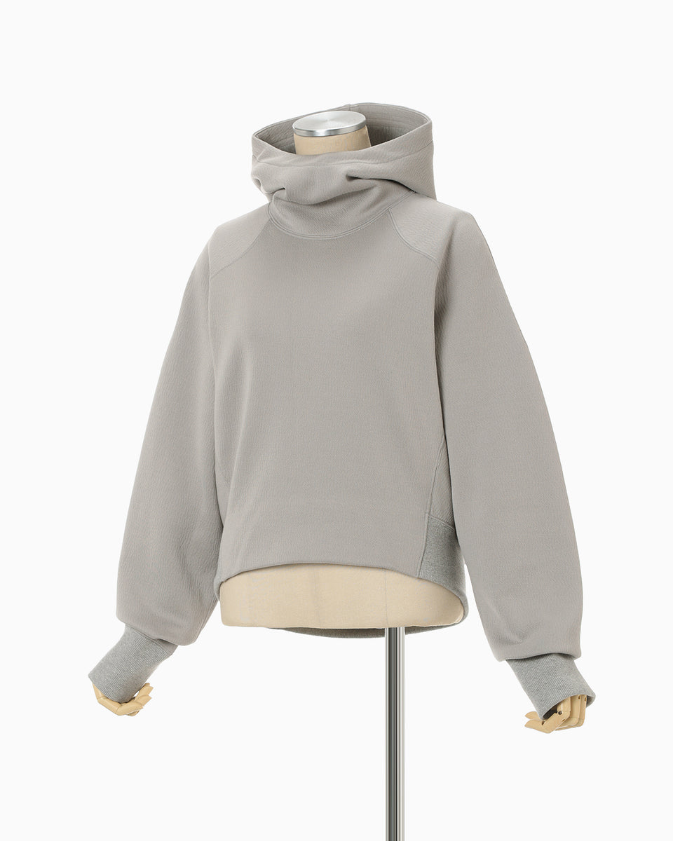Double Face Jersey Relaxed Hoodie - grey - Mame Kurogouchi