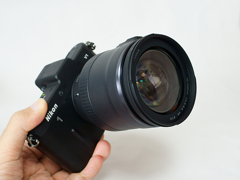 ニコン レンズ 1 NIKKOR VR 10-100mm PD-ZOOM /monox デジカメ 比較